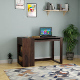 Maria Solid Sheesham Wood Study Table With Storage (Walnut Finish)